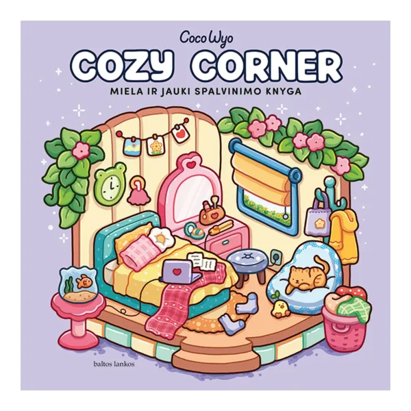 Knyga Coco Wyo COZY CORNER. MIELA IR JAUKI SPALVINIMO KNYGA