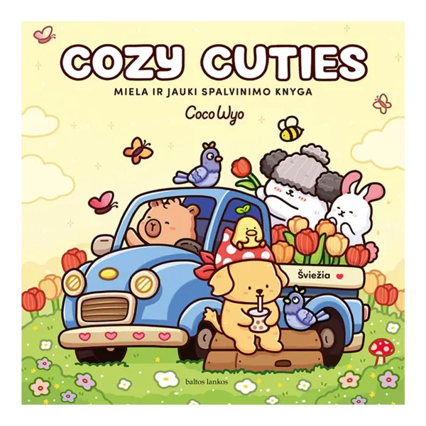 Knyga Coco Wyo COZY CUTIES. MIELA IR JAUKI SPALVINIMO KNYGA