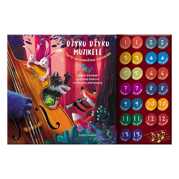 Knyga DŽYRU DŽYRU MUZIKĖLĖ. TARTĮ LAVINANČIOS DAINELĖS