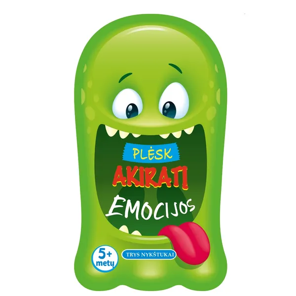 Knyga EMOCIJOS. PLĖSK AKIRATĮ. NUO 5 M., 3-6 m.