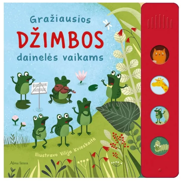 Knyga GRAŽIAUSIOS DŽIMBOS DAINELĖS VAIKAMS, iki 3 m
