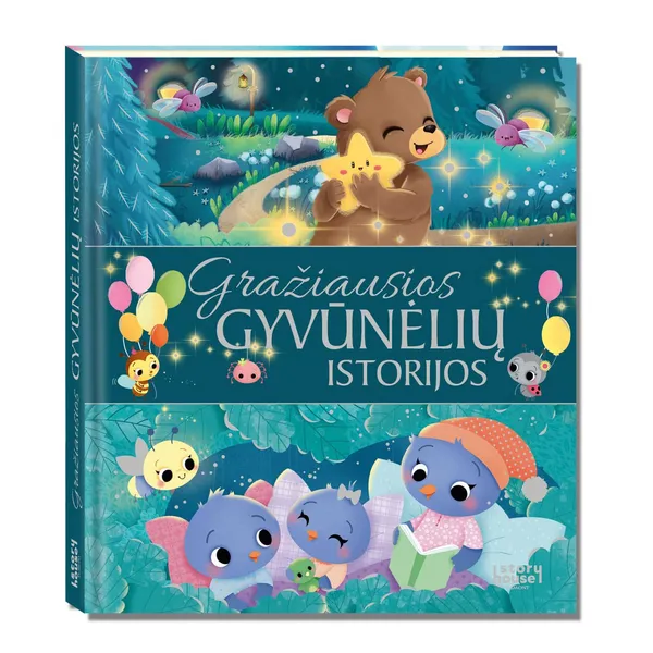 Knyga GRAŽIAUSIOS GYVŪNĖLIŲ ISTORIJOS, 3-6 m.
