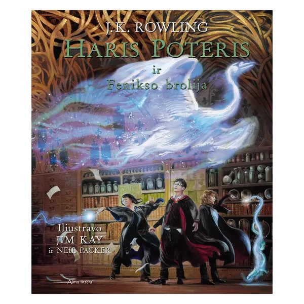 Knyga J.K. Rowling, Jim Kay HARIS POTERIS IR FENIKSO BROLIJA 5. ILIUSTRUOTAS LEIDIMAS, nuo 6 iki 10 metų