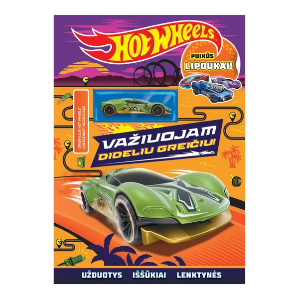 Knyga HOT WHEELS. VAŽIUOJAM DIDELIU GREIČIU!