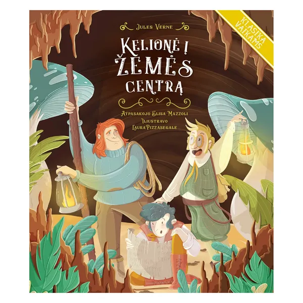 Knyga Jules Verne KELIONĖ Į ŽEMĖS CENTRĄ