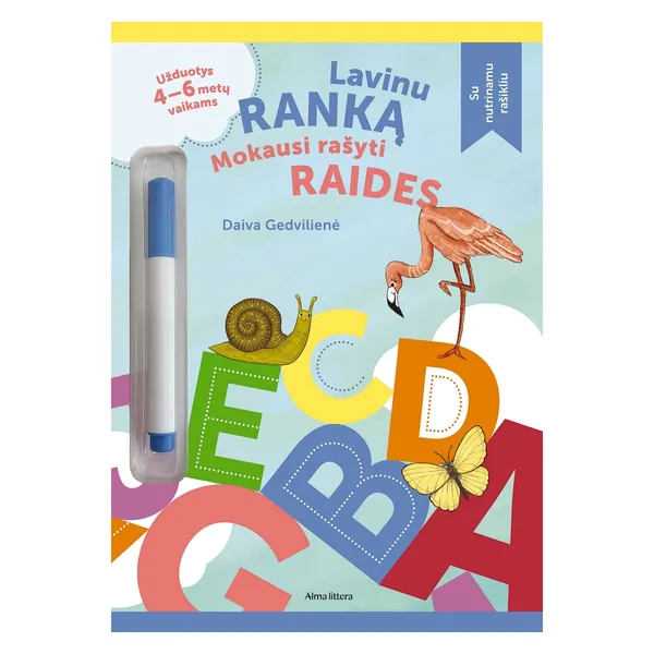 Knyga Daiva Gedvilienė LAVINU RANKĄ. MOKAUSI RAŠYTI RAIDES, nuo 3 iki 6 metų