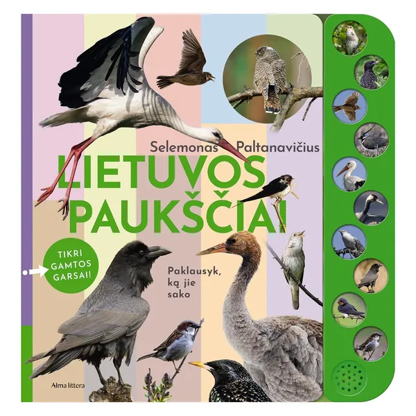 Knyga Selemonas Paltanavičius LIETUVOS PAUKŠČIAI SU TIKRAIS GAMTOS GARSAIS