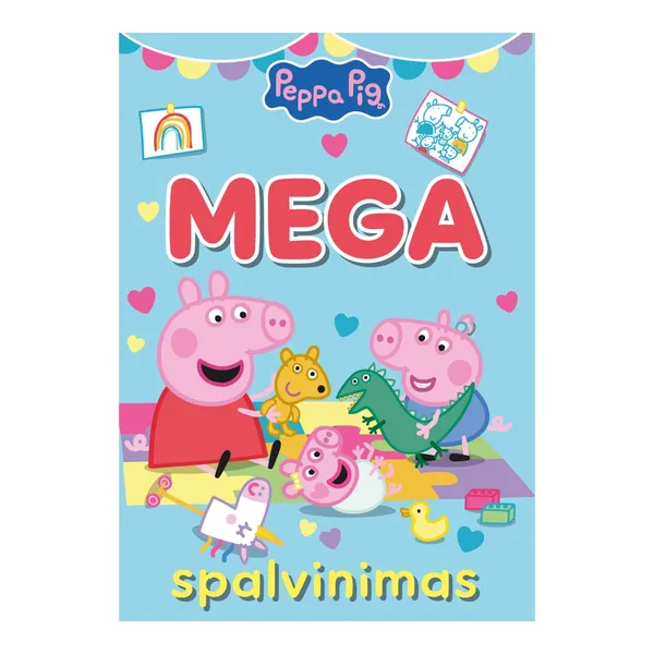 Knyga PEPPA PIG. MEGA SPALVINIMAS