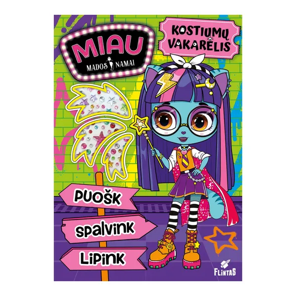 Knyga MIAU MADOS NAMAI. DEIMANTINĖ SERIJA KOSTIUMŲ VAKARĖLIS / RAUDONAS KILIMAS