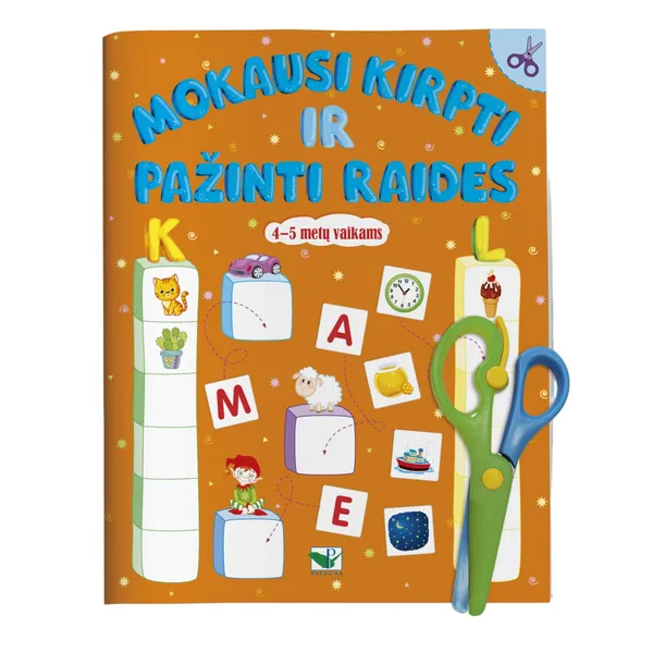 Knyga MOKAUSI KIRPTI IR PAŽINTI RAIDES 4-5 M.