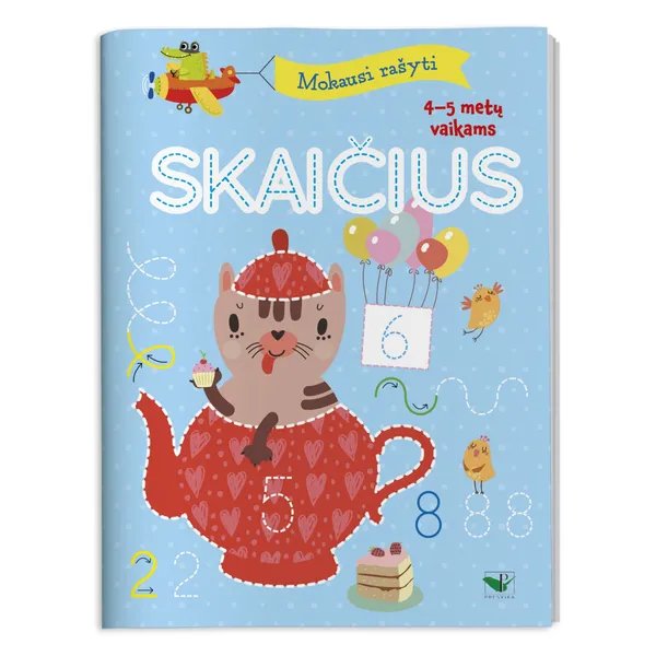 Knyga MOKAUSI RAŠYTI SKAIČIUS 4-5 M. VAIKAMS
