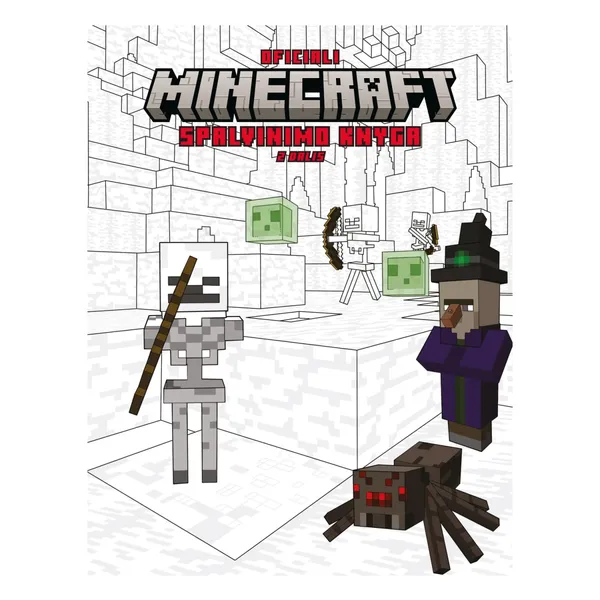 Knyga OFICIALI MINECRAFT SPALVINIMO KNYGA. 2 DALIS