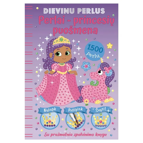 Knyga PERLAI PRINCESIŲ PUOŠMENA. DIEVINU PERLUS, 7-10 m.