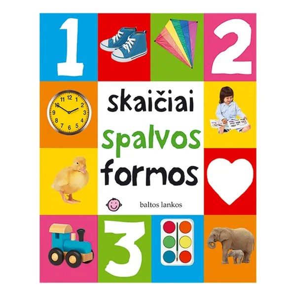Knyga SKAIČIAI, SPALVOS, FORMOS, 1 vnt.