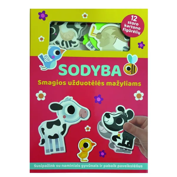 Knyga SODYBA. SMAGIOS UŽDUOTĖLĖS MAŽYLIAMS. DĖLIONIŲ KNYGA, 3-6 m.