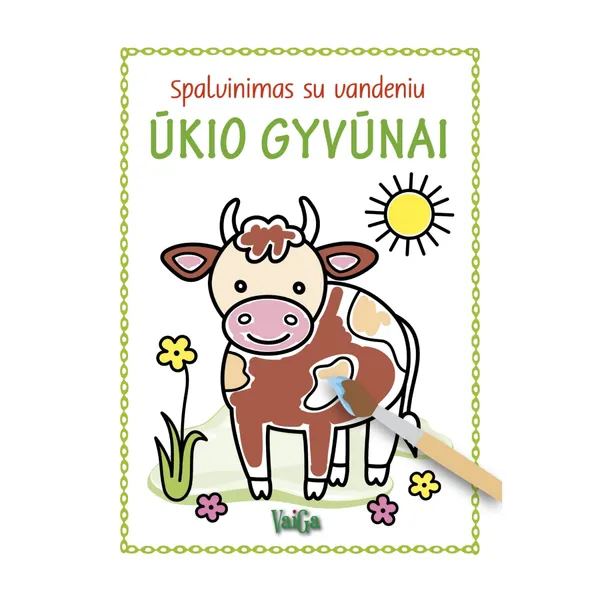 Knyga SPALVINIMAS SU VANDENIU. ŪKIO GYVŪNAI