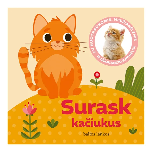 Knyga Gabjota Alūzaitė SURASK KAČIUKUS. SU NUOTRAUKOMIS, MEDŽIAGĖLĖMIS IR IŠŠOKANČIU KATINĖLIU!