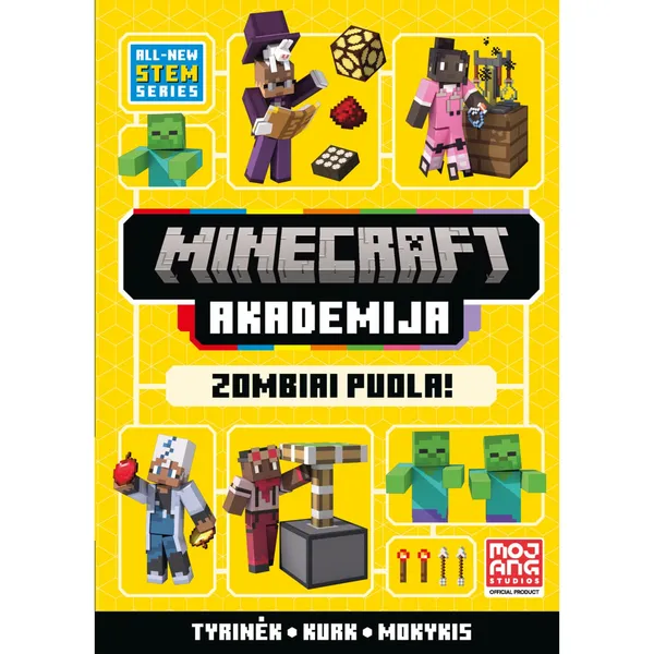 Knyga Tom Bolton MINECRAFT. ZOMBIAI PUOLA!