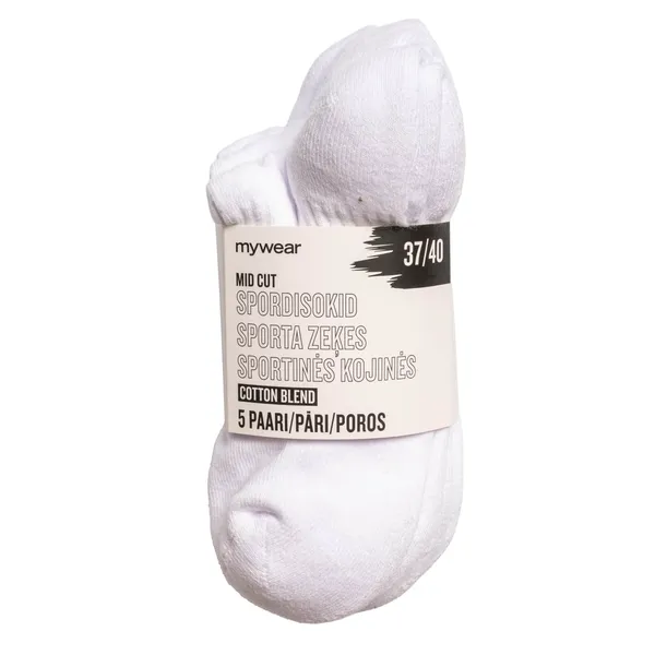 Kojinės MYWEAR OREGON WHITE, 5 vnt., 37 / 40, SS26