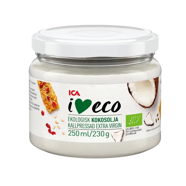 Kokosriekstu eļļa I Love Eco aukstā sp. 250ml