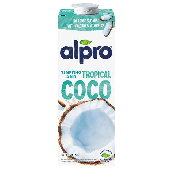 Kokosų ir ryžių gėrimas be laktozės, be dirbtinių konservantų ALPRO,1 l
