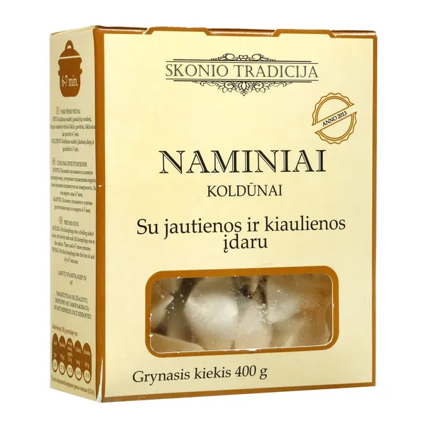 NAMINIAI koldūnai su jautiena ir kiauliena SKONIO TRADICIJA, 400 g
