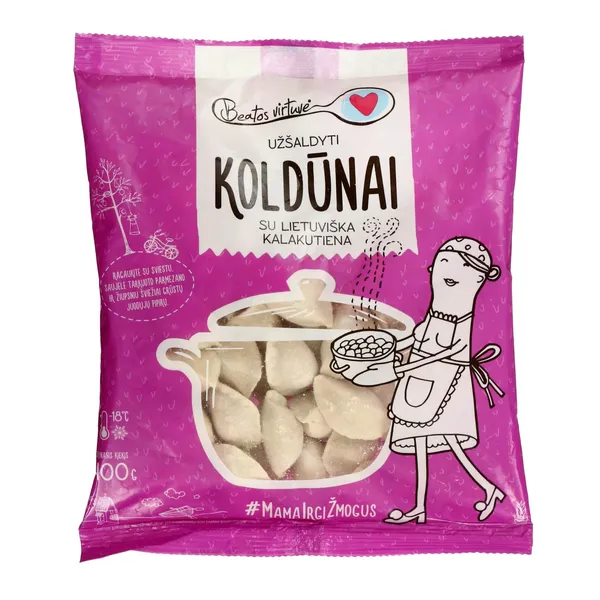 Šaldyti koldūnai su lietuviška kalakutiena BEATOS VIRTUVĖ, 400 g