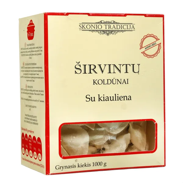 ŠIRVINTŲ koldūnai su kiauliena SKONIO TRADICIJA, 1 kg