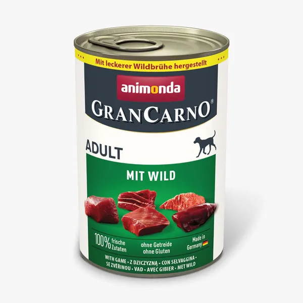 Konservuotas šunų maistas ANIMONDA GRANCARNO GAME, 400 g