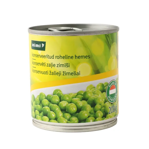 Konservuoti žalieji žirneliai RIMI, 200 g / 140 g