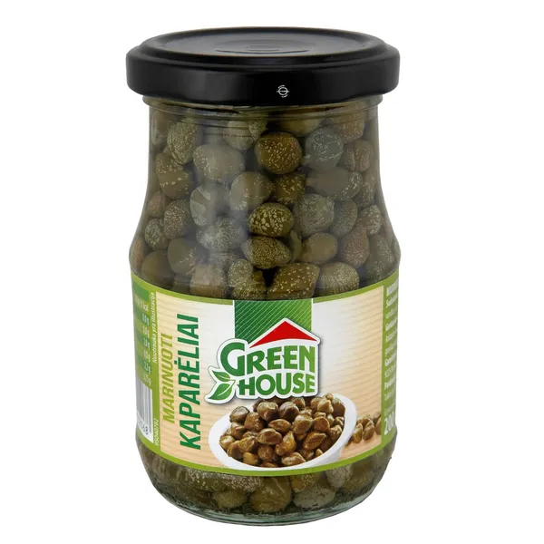 Konservuoti kaparėliai GREENHOUSE, 200 g / 120 g