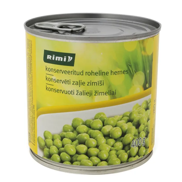 Konservēti zirnīši Rimi zaļie 400g/280g