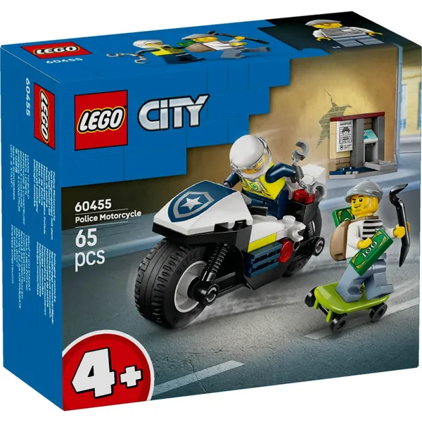 Konstruktorius LEGO Policijos Motociklo Gaudynės 60455