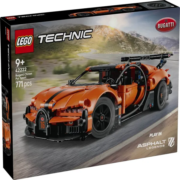 Konstruktorius LEGO Hiperautomobilis Bugatti Chiron Pur Sport 42222