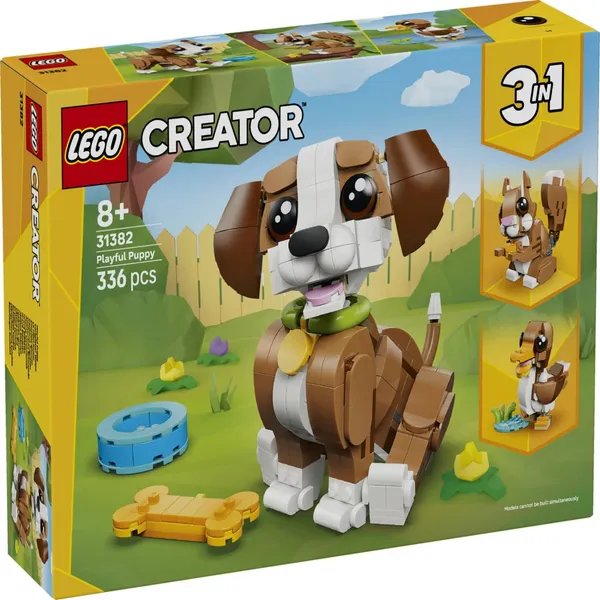 Konstruktorius LEGO Mieli Gyvūnai: Žaismingas Šuniukas 31382