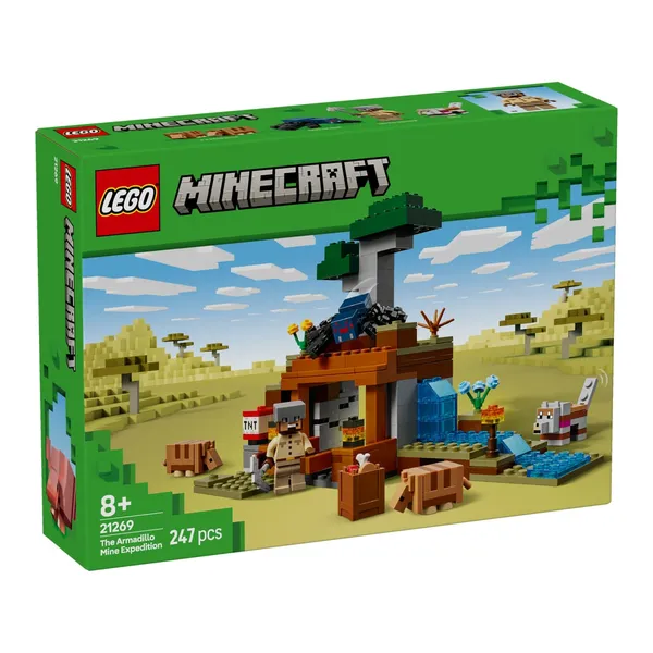 Konstruktorius LEGO kasyklos tyrinėjimas su šarvuočiu 21269