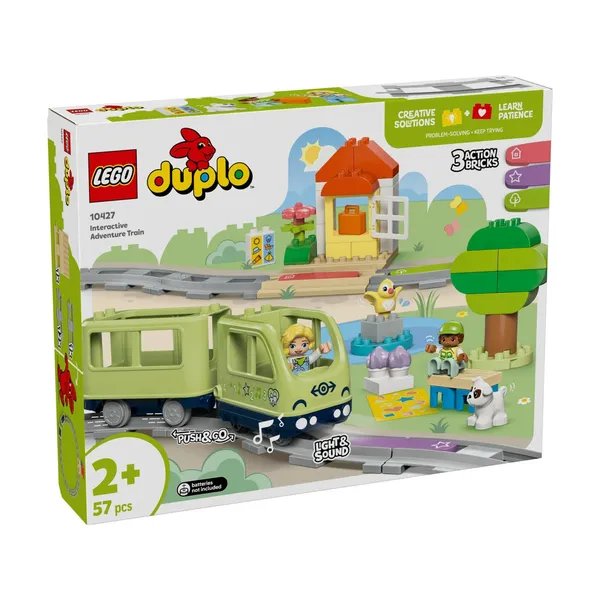 Konstruktorius LEGO interaktyvus nuotykių traukinukas 10427