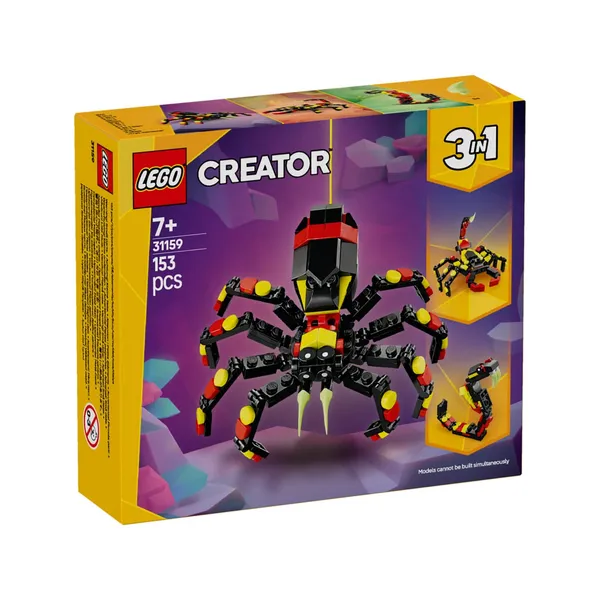 Konstruktorius LEGO laukinis gyvūnas nepaprastas voras 31159