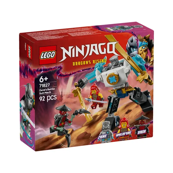 Konstruktorius LEGO ZANE robotizuotas kovos kostiumas 71827