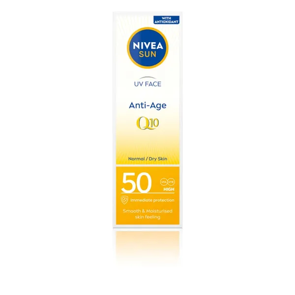 Apsauginis kremas nuo saulės NIVEA SUN ANTI AGE, SPF50, 50 ml