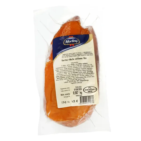 Karštai rūkyta vištienos filė MORLINY vak., I r., 1kg