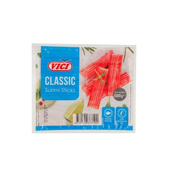 Krabų skonio lazdelės iš surimio VIČI, 500 g