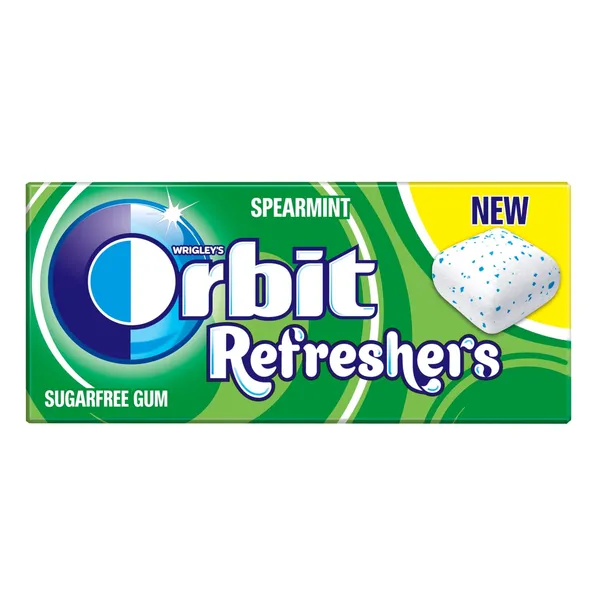 Kramtomoji guma ORBIT becukrė mėtų skonio, refreshers, 15,6 g