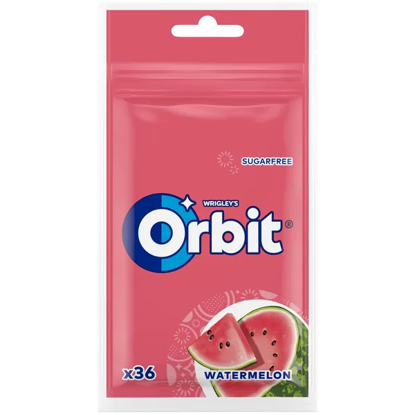 Košļājamā gumija Orbit arbūzu ar saldin. 50g