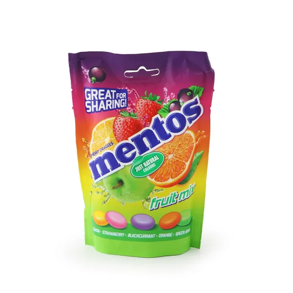Kramtomieji saldainiai MENTOS FRUIT MIX, 160g