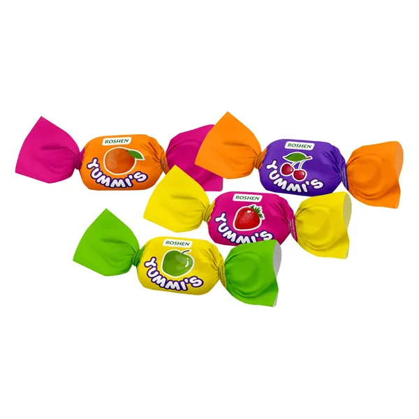 Košļ. Konf. Roshen Yummi's ar augļu garšu kg