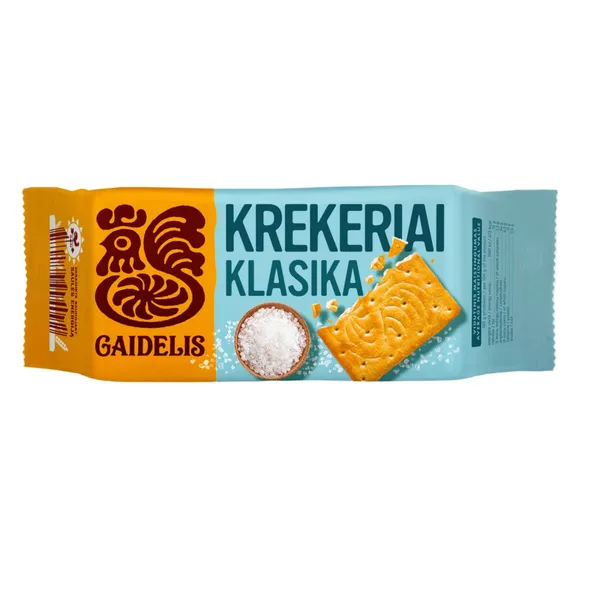 Krekeriai GAIDELIS KLASIKA (sūrūs, sviesto skonio), 70 g
