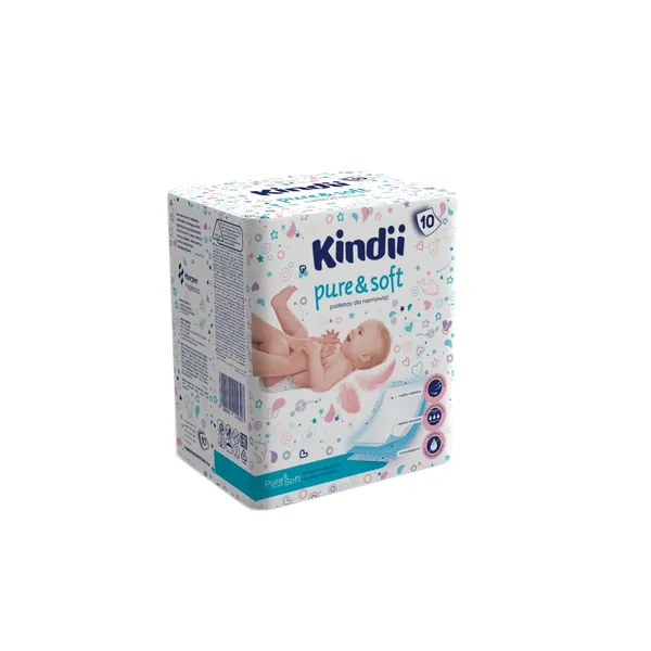 Kūdikių vystymo paklotai KINDII PURE&SOFT, 60 x 60 cm, 10 vnt