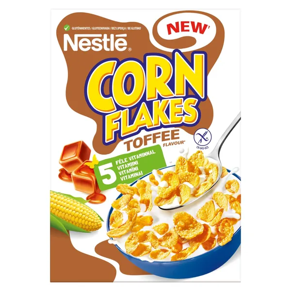 Kukurūzų dribsniai NESTLÉ CORN FLAKES TOFFEE, 350 g