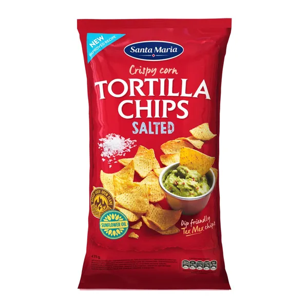 Kukurūzų traškučiai SANTA MARIA TEX MEX su druska, 475 g